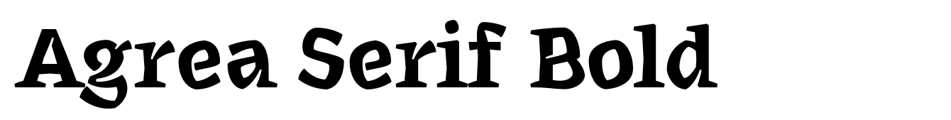Agrea Serif Bold